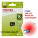 Picture of Toshiba HighSpeed 16gig Micro SDHC