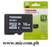 Picture of Toshiba HighSpeed 16gig Micro SDHC