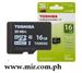 Picture of Toshiba HighSpeed 16gig Micro SDHC